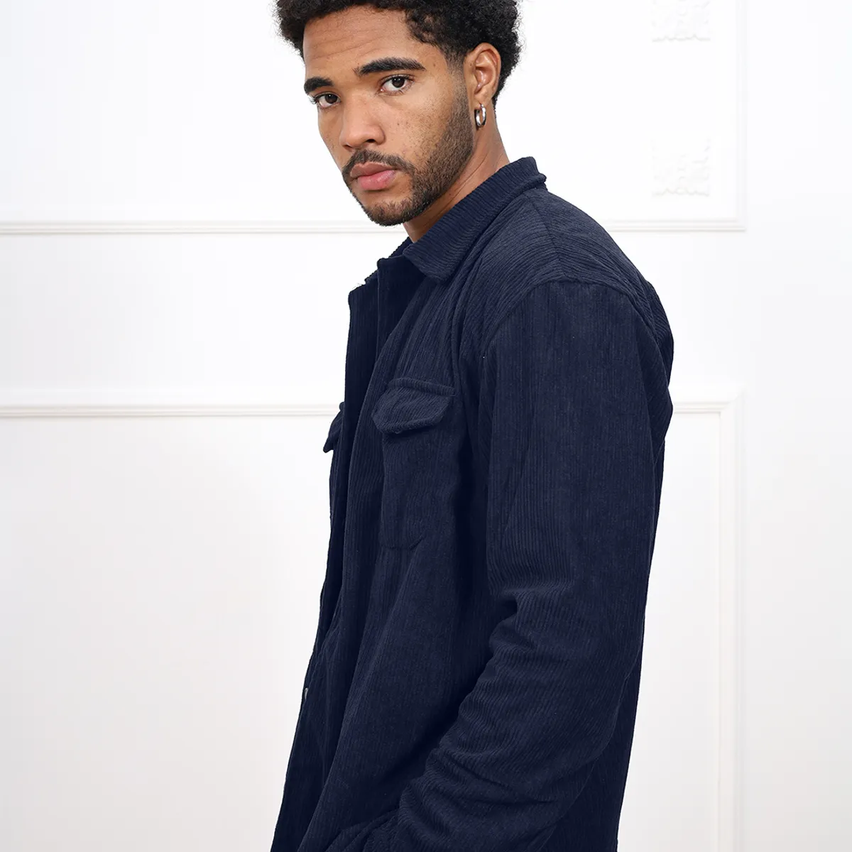 DM DEXMEN - Camisa Dexmen Corduroy Azul