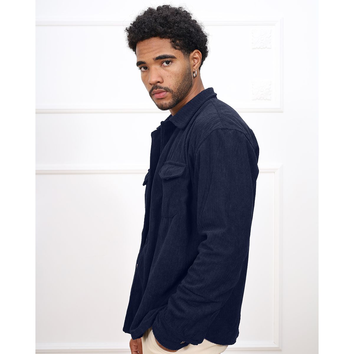 DM DEXMEN - Camisa Dexmen Corduroy Azul