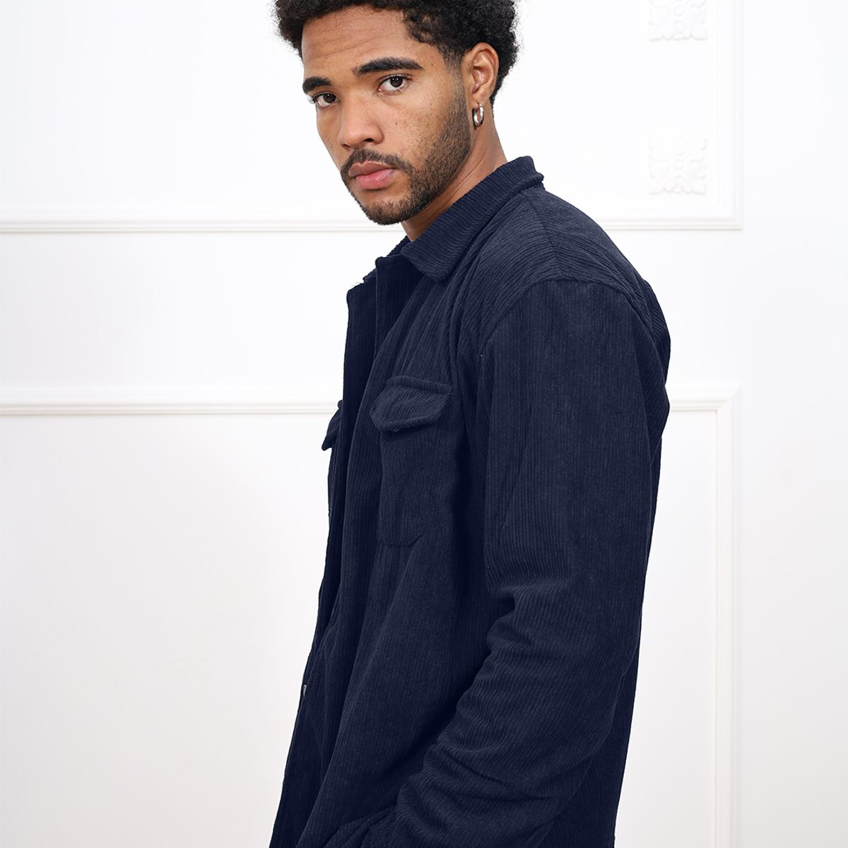 DM DEXMEN - Camisa Dexmen Corduroy Azul