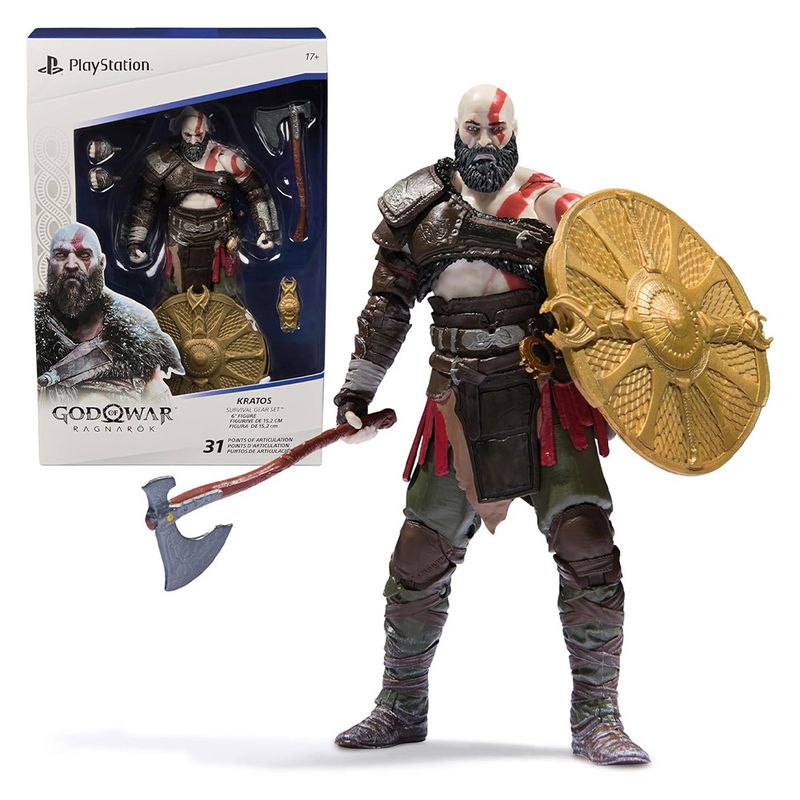 SPIN MASTER - PlayStation God of War Ragnarök  Figura de acción Kratos