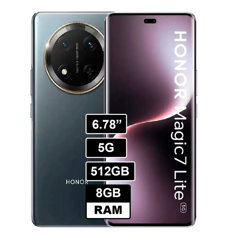 HONOR - Celular HONOR MAGIC 7 LITE 5G - 8GB RAM - 512GB Color Negro