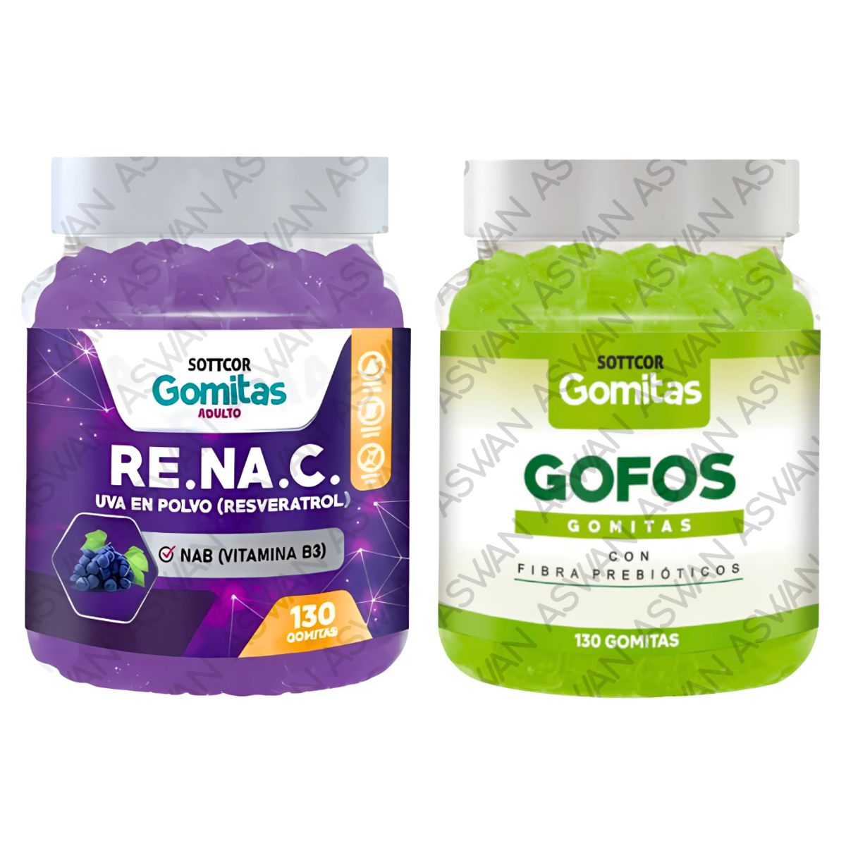 GENERICO - Pack Adulto Resveratrol & Gofos 130 Gomitas - SOTTCOR