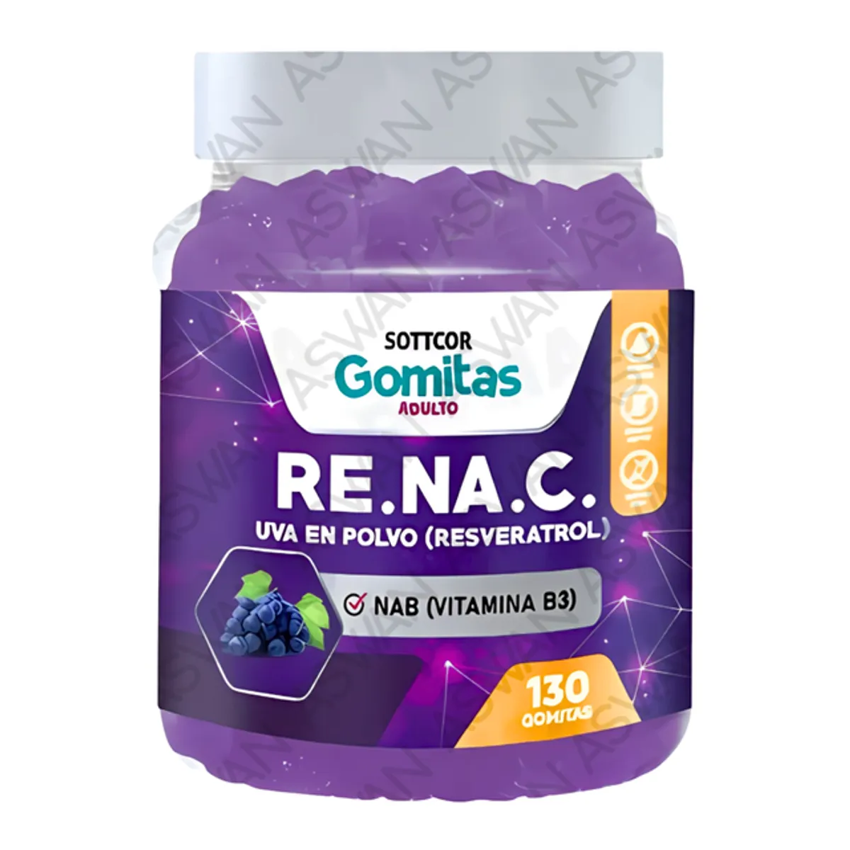 GENERICO - Gomitas De Resveratrol Para Adultos 100gr - SOTTCOR