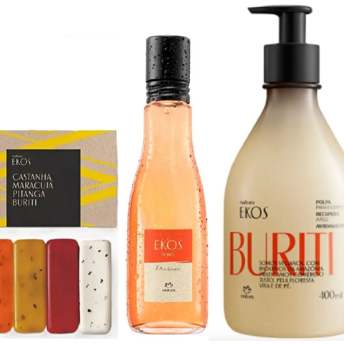 NATURA - Kit Ekos buriti hidratante corporal jabones y frescor 75ml