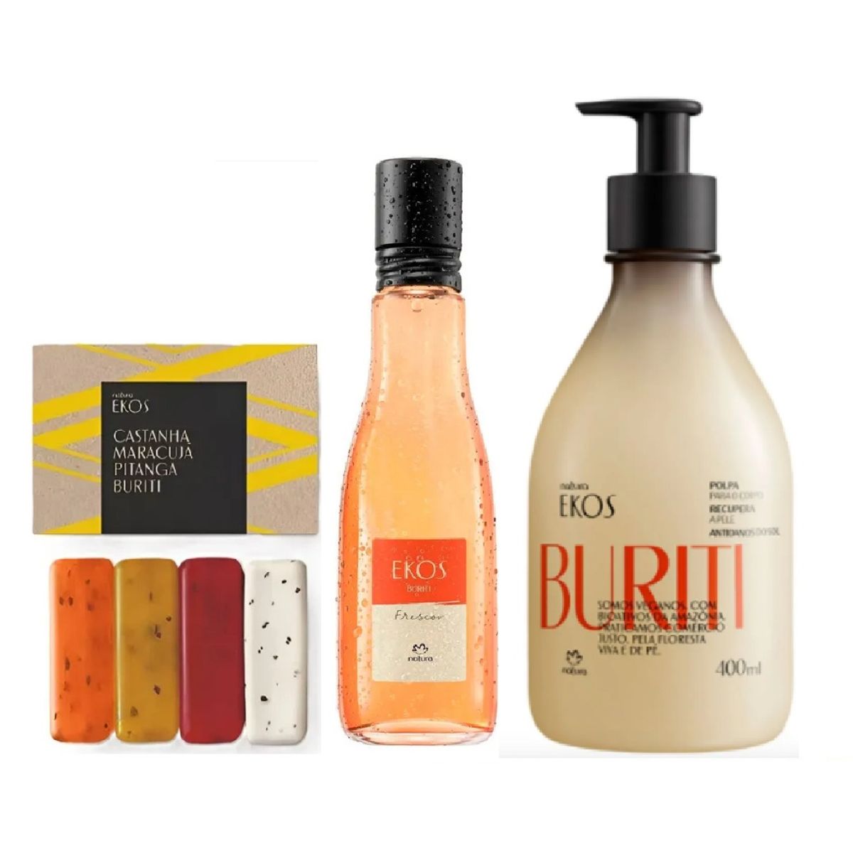 NATURA - Kit Ekos buriti hidratante corporal jabones y frescor 75ml