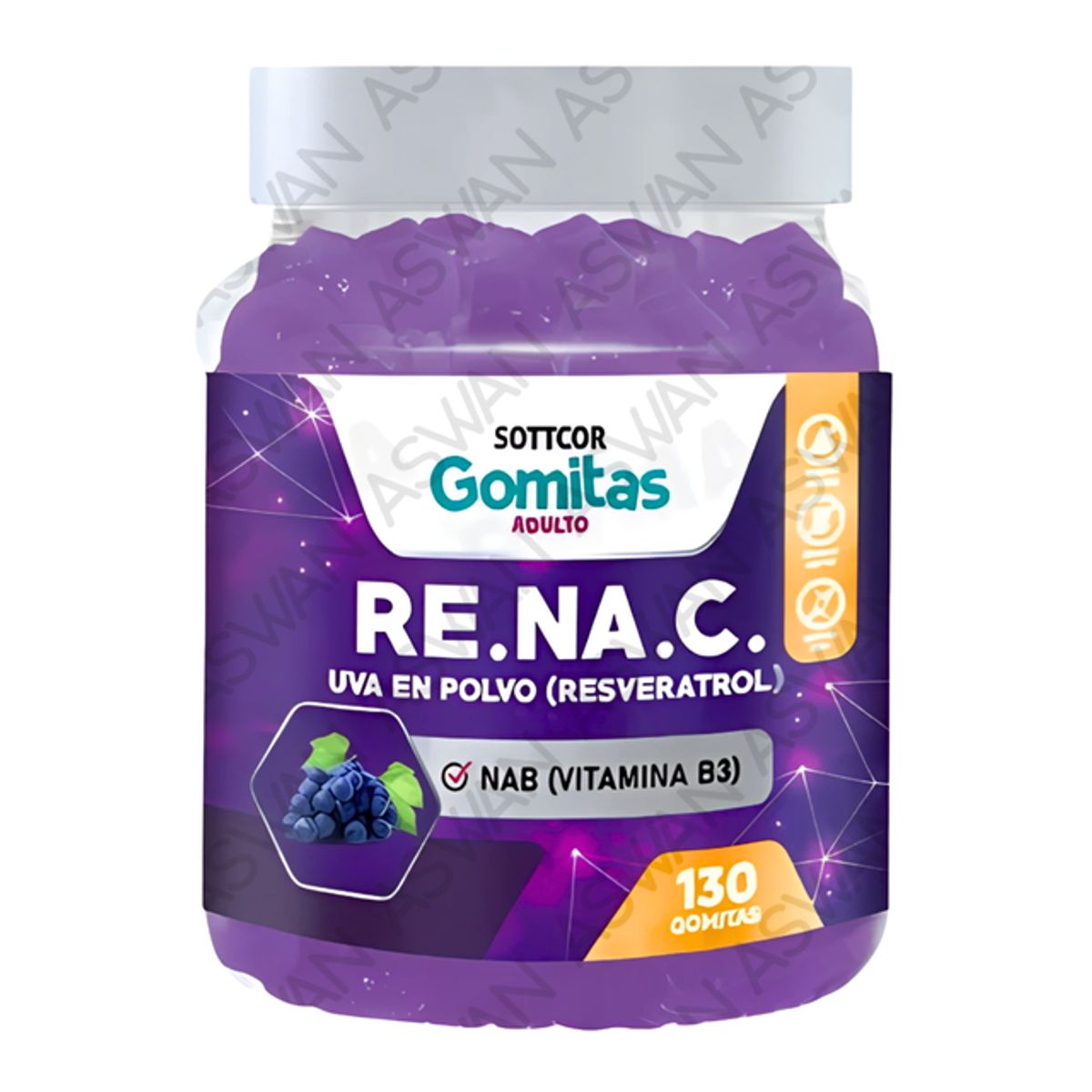 GENERICO - Gomitas De Resveratrol Para Adultos 100gr - SOTTCOR