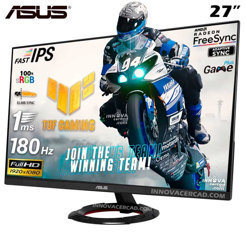 ASUS - Monitor Asus Tug Gaming VG279Q3R de 27 Full HD 180Hz 1Ms FreeSync