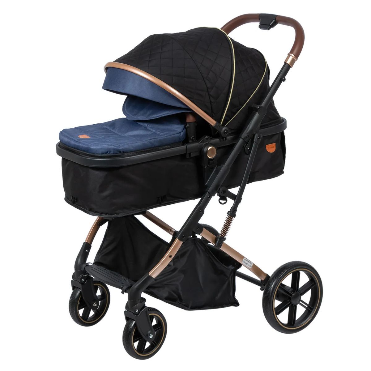 EBABY - Coche Cuna Moisés de Lujo SATURNO EB126-1 Azul