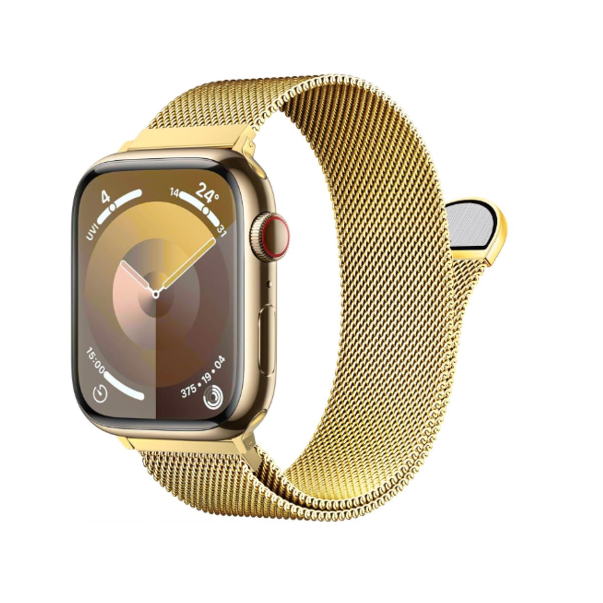 GENERICO - Correa de Acero Milanesa para Apple Watch 44mm - DORADO