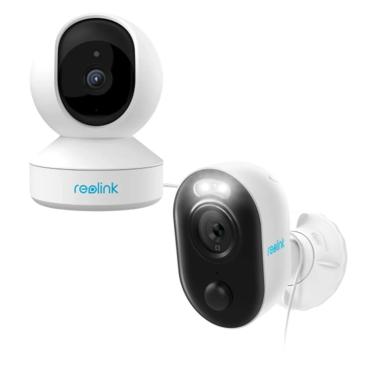 REOLINK - COMBO REOLINK E1 INTERIOR + LUMUS EXTERIOR  SEGURIDAD COMPLETA 247