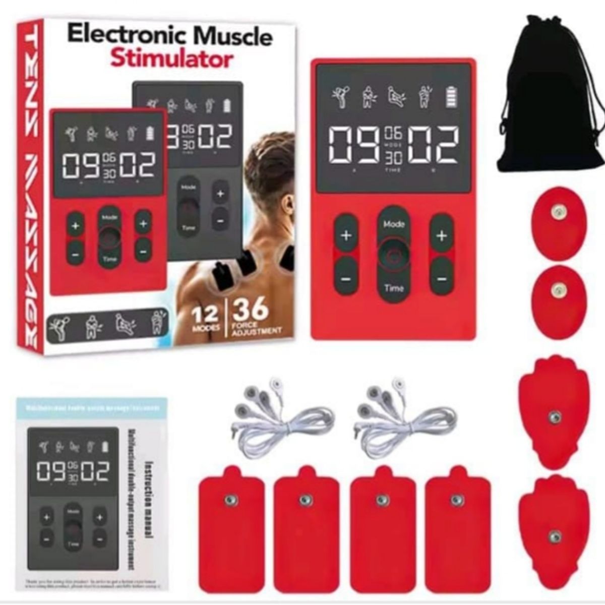 GENERICO - Electroestimulador de Terapia Recargable de  12 Modos  De Trabajo