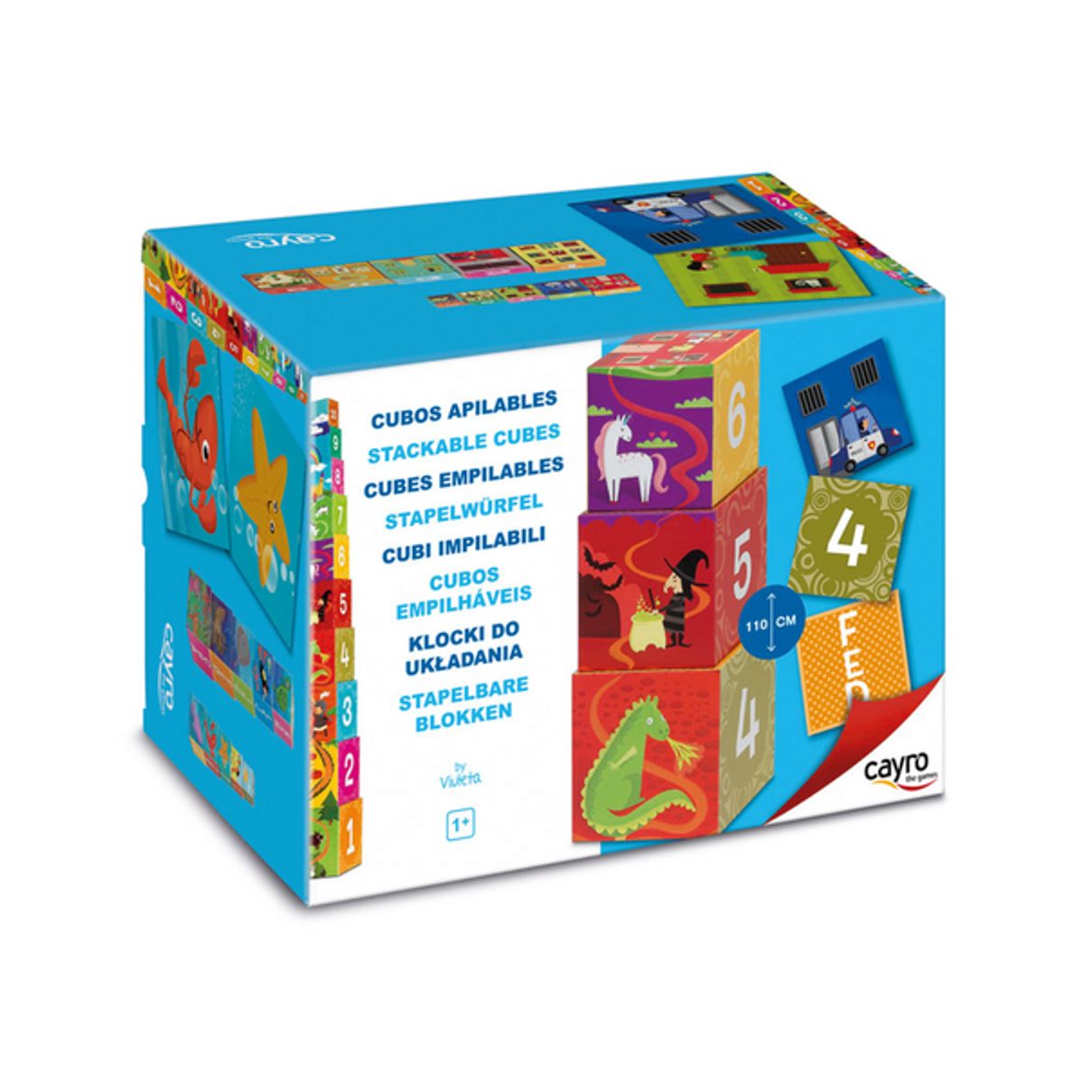 CAYRO - Cubos apilables de cartón