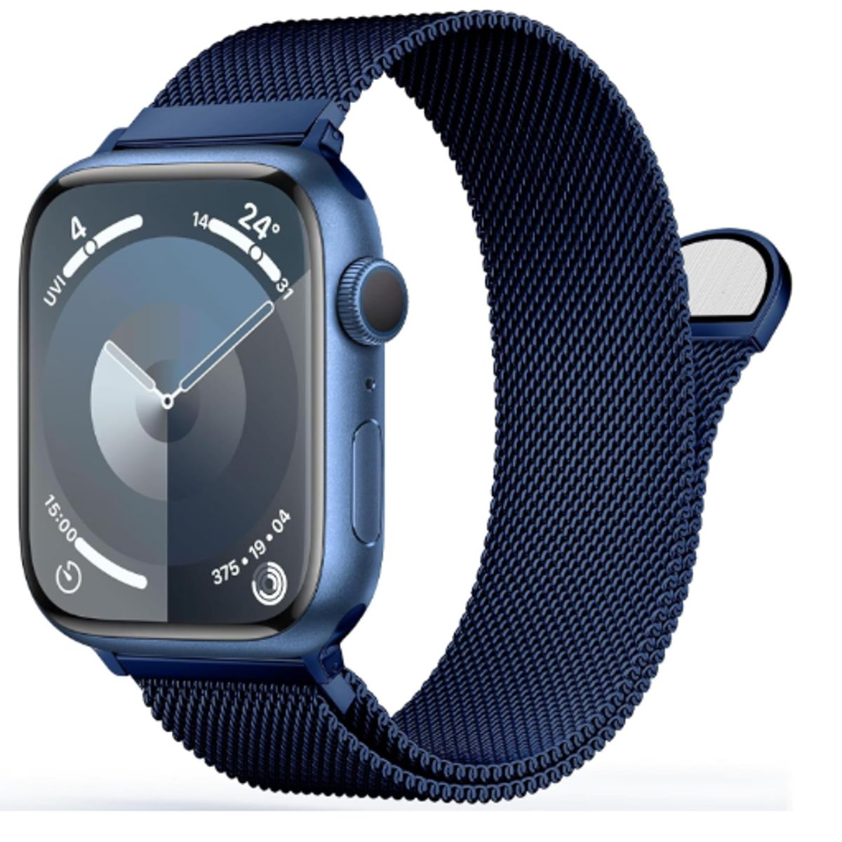 GENERICO - Correa de Acero Milanesa para Apple Watch 49mm - BLUE