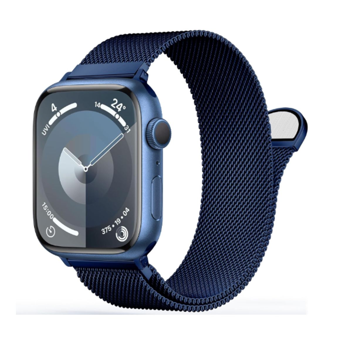 GENERICO - Correa de Acero Milanesa para Apple Watch 49mm - BLUE