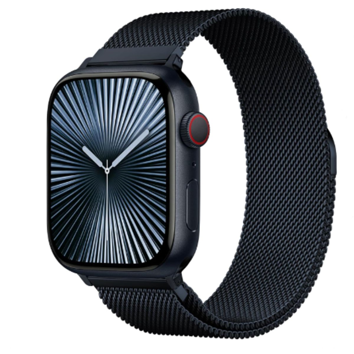 GENERICO - Correa de Acero Milanesa para Apple Watch 49mm - NEGRO