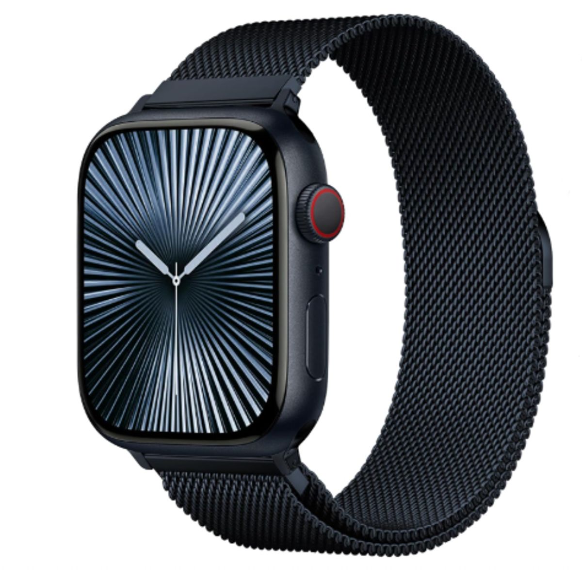 GENERICO - Correa de Acero Milanesa para Apple Watch 49mm - NEGRO