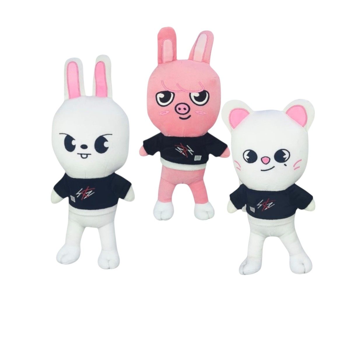 GENERICO - Pack 3 peluches Stray Kids Leebit Dwaekki Jiniret