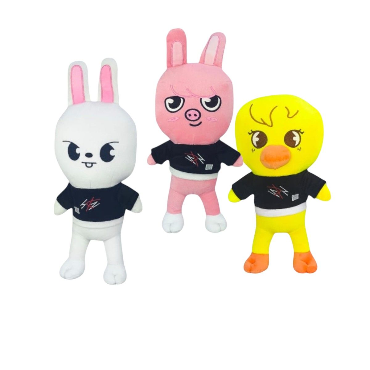 GENERICO - Pack 3 peluches Stray Kids Leebit Dwaekki BBokAri