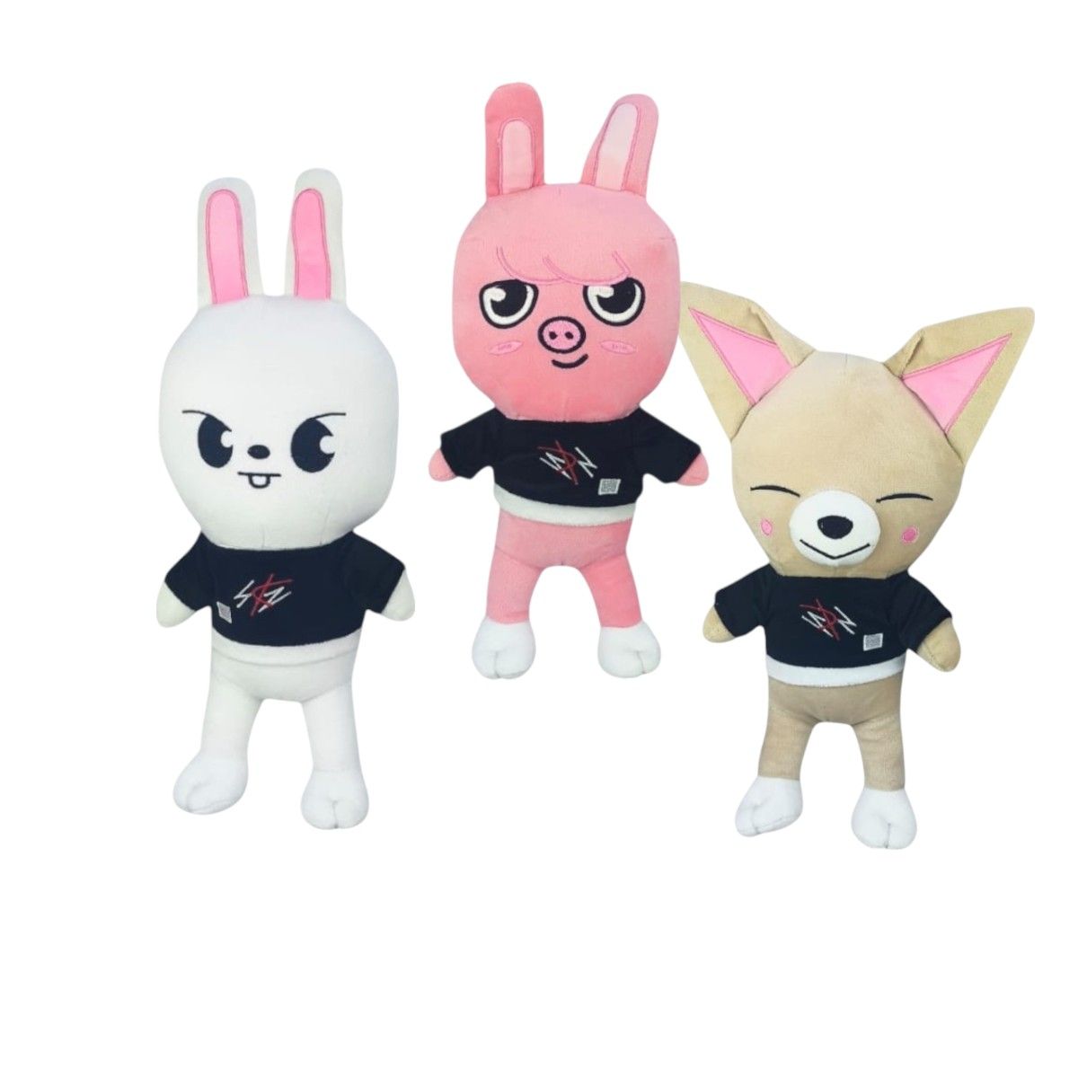 GENERICO - Pack 3 peluches Stray Kids Leebit Dwaekki FoxI.Ny