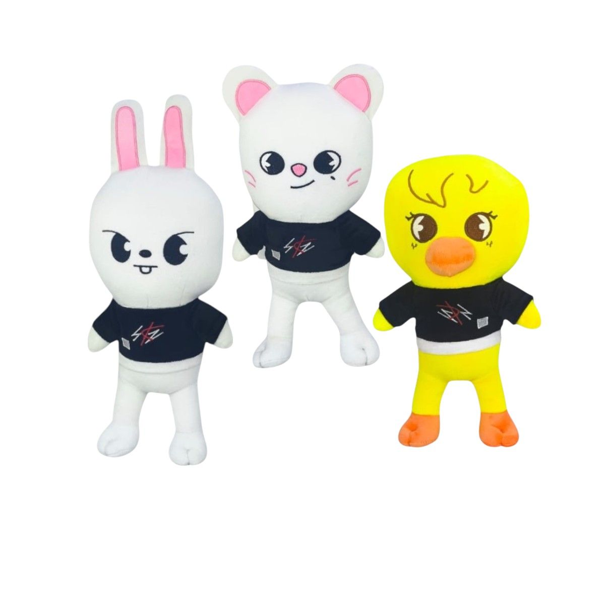 GENERICO - Pack 3 peluches Stray Kids Leebit Jiniret BBokAri