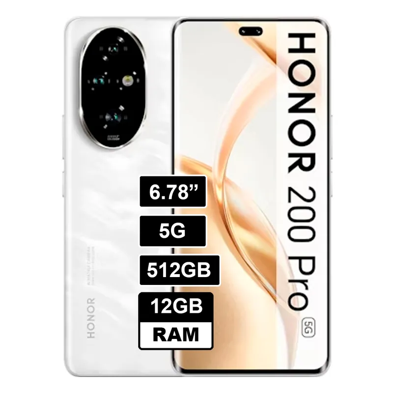 HONOR - Celular Honor 200 Pro 512GB - 12GB RAM Color Blanco