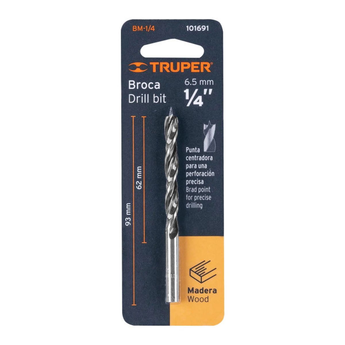 TRUPER - Broca con punta centradora para madera 14 Truper - 101691