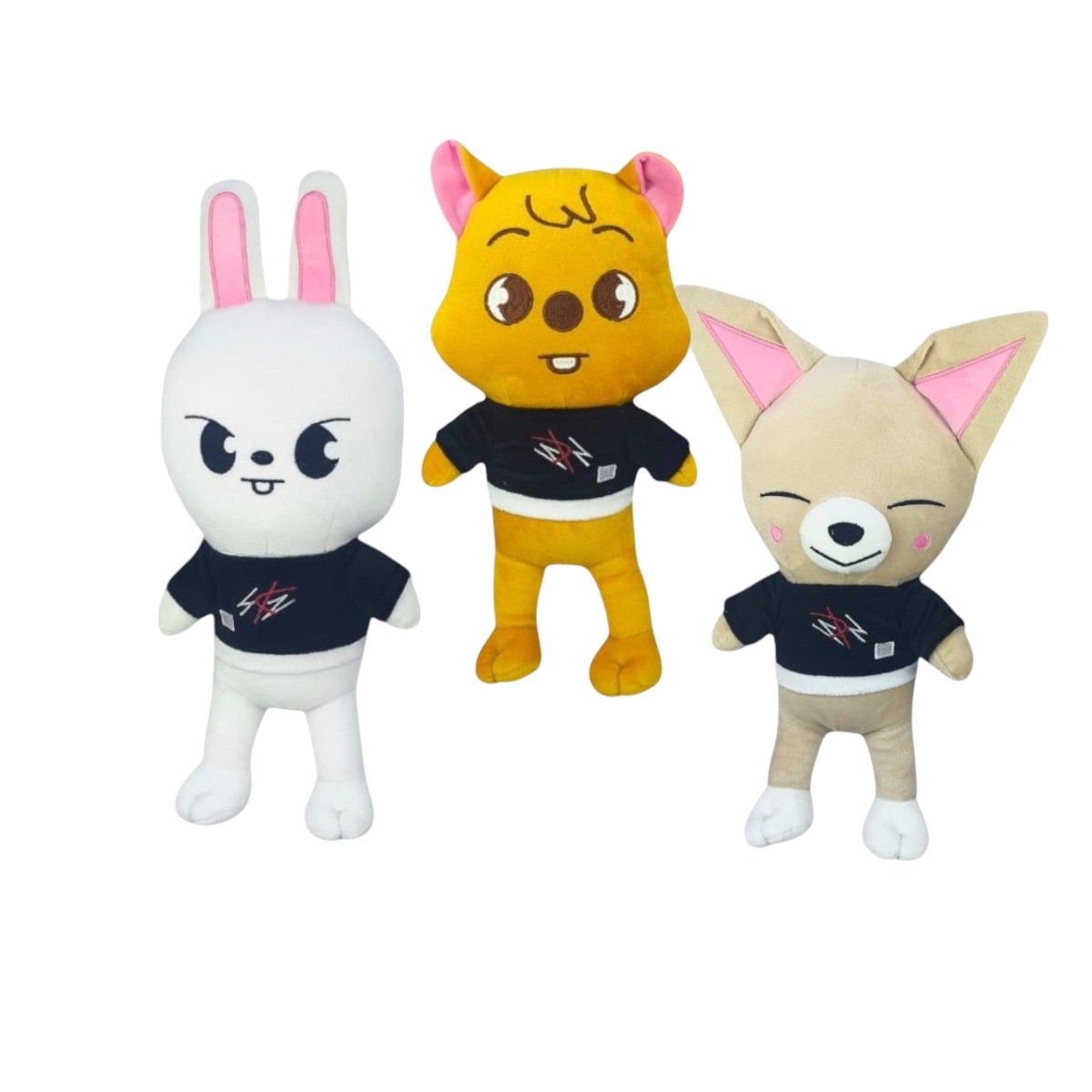 GENERICO - Pack 3 peluches Stray Kids Leebit Han Quokka FoxI.Ny