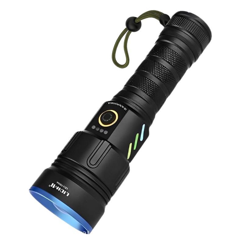 LIDIMI - Linterna LED Recargable 2000m Lidimi 30W 5 Modos con Zoom y Power Bank