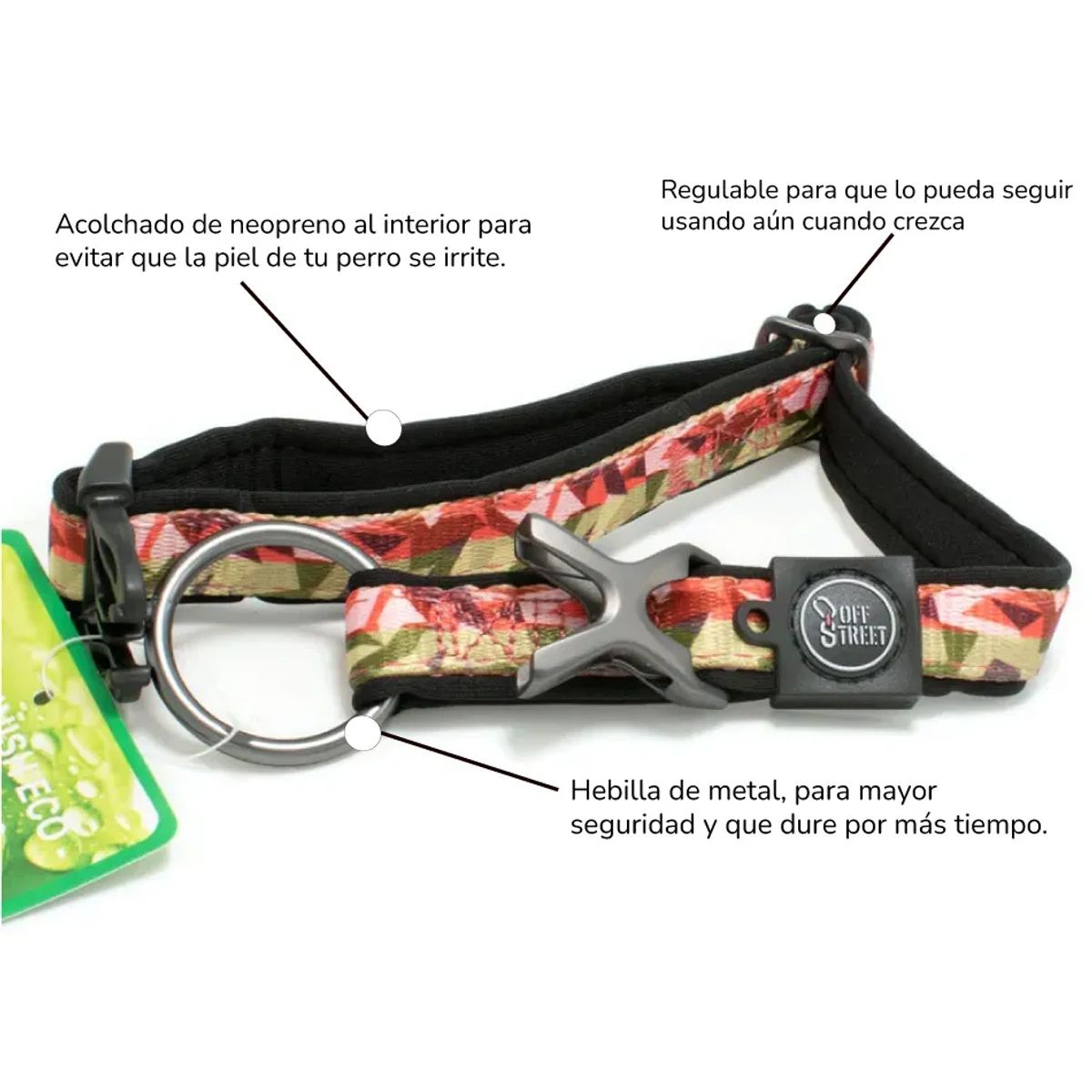 ALL FOR PAWS - Collar para perros Premium Camouflage - S