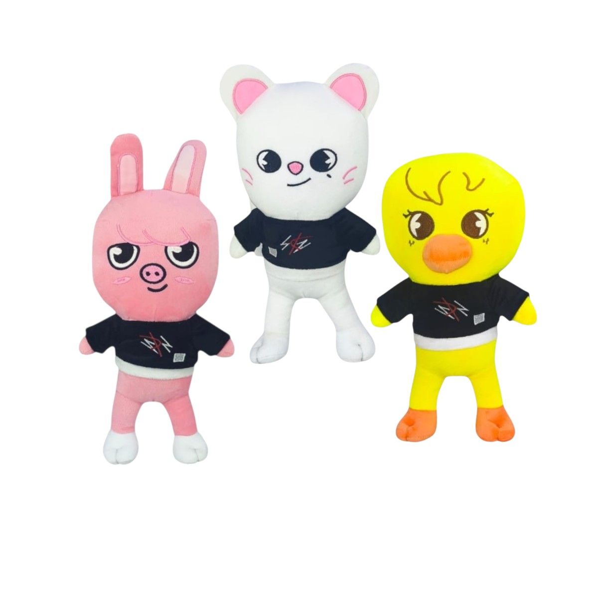 GENERICO - Pack 3 peluches Stray Kids Dwaekki Jiniret BBokAri