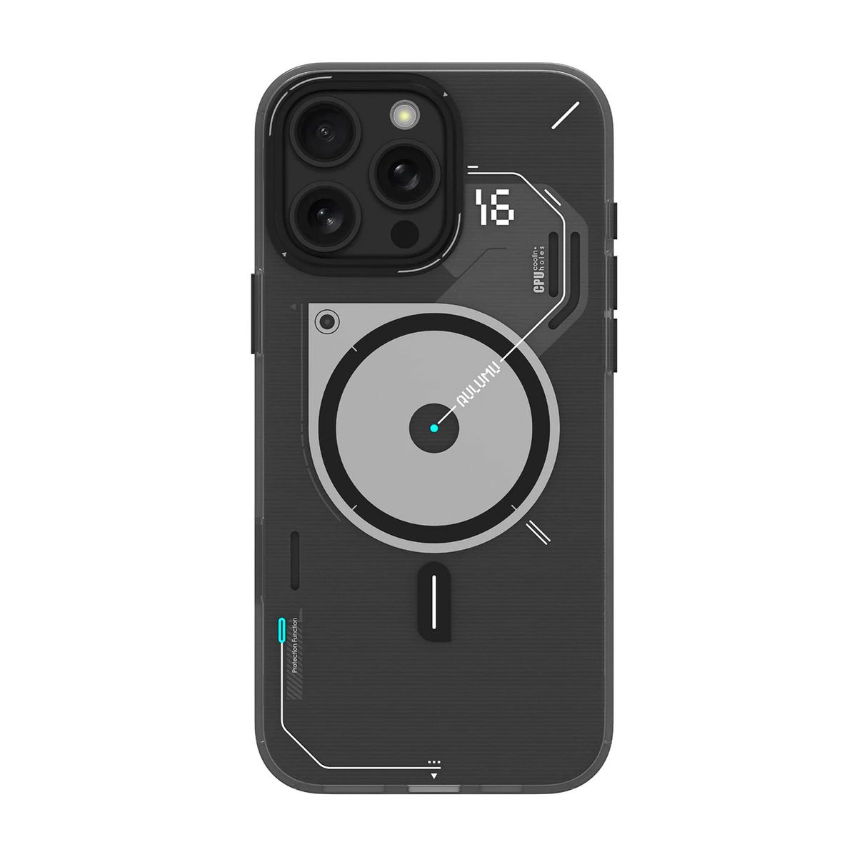 AULUMU - Case Aulumu iPhone 16 Pro Max Magnético Protección 2 Capas IMD Gris