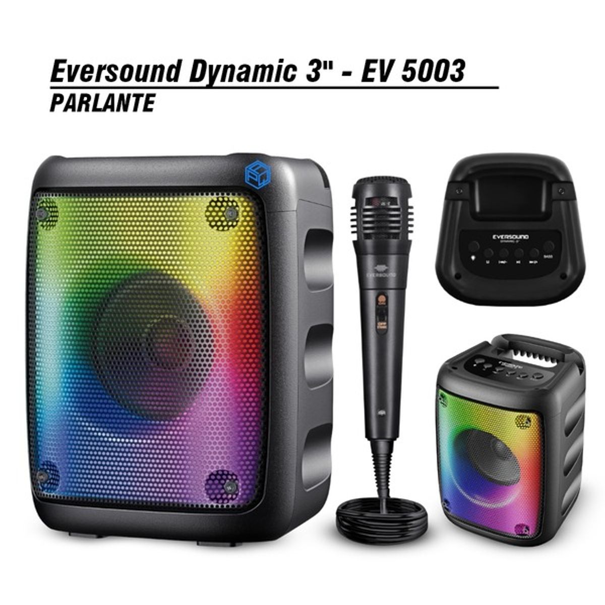 EVERSOUND - PARLANTE INALÁMBRICO BLUETOOTH DYNAMIC 3' EV 5003