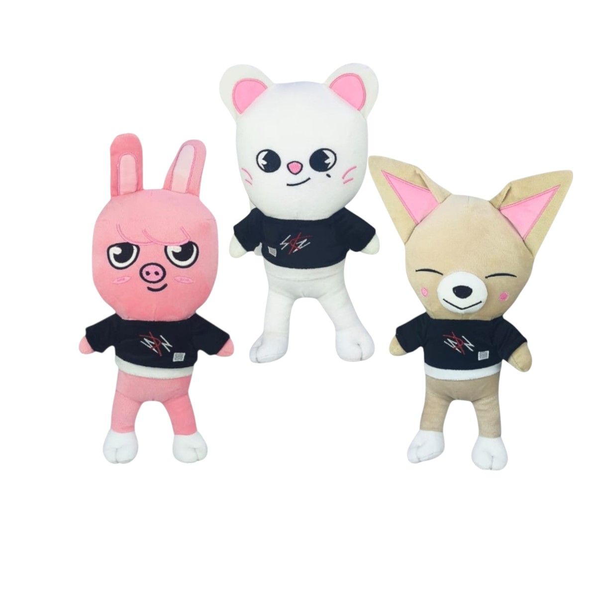 GENERICO - Pack 3 peluches Stray Kids Dwaekki Jiniret FoxI.Ny