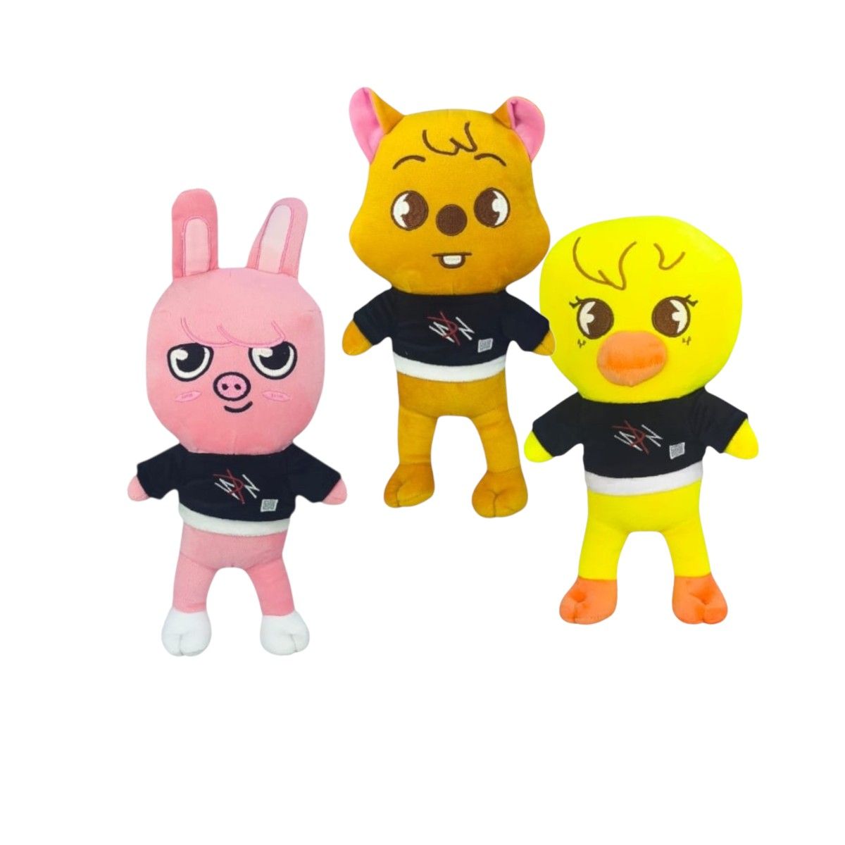 GENERICO - Pack 3 peluches Stray Kids Dwaekki Han Quokka BBokAri
