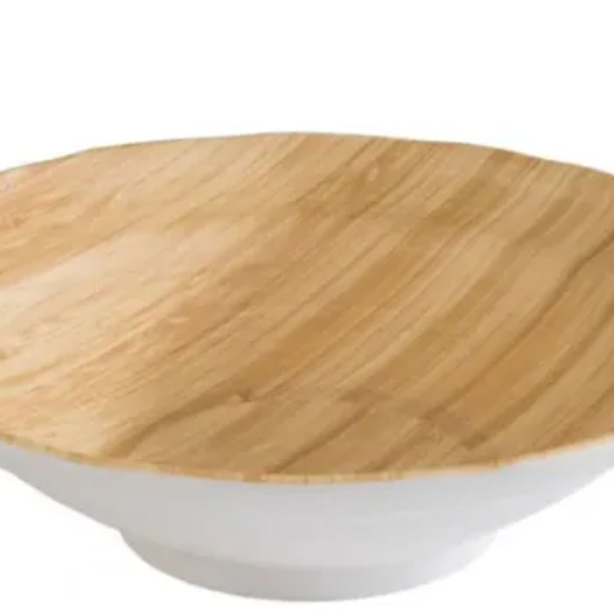 GENERICO - Bowl Redondo Rustico Blanco Blanco