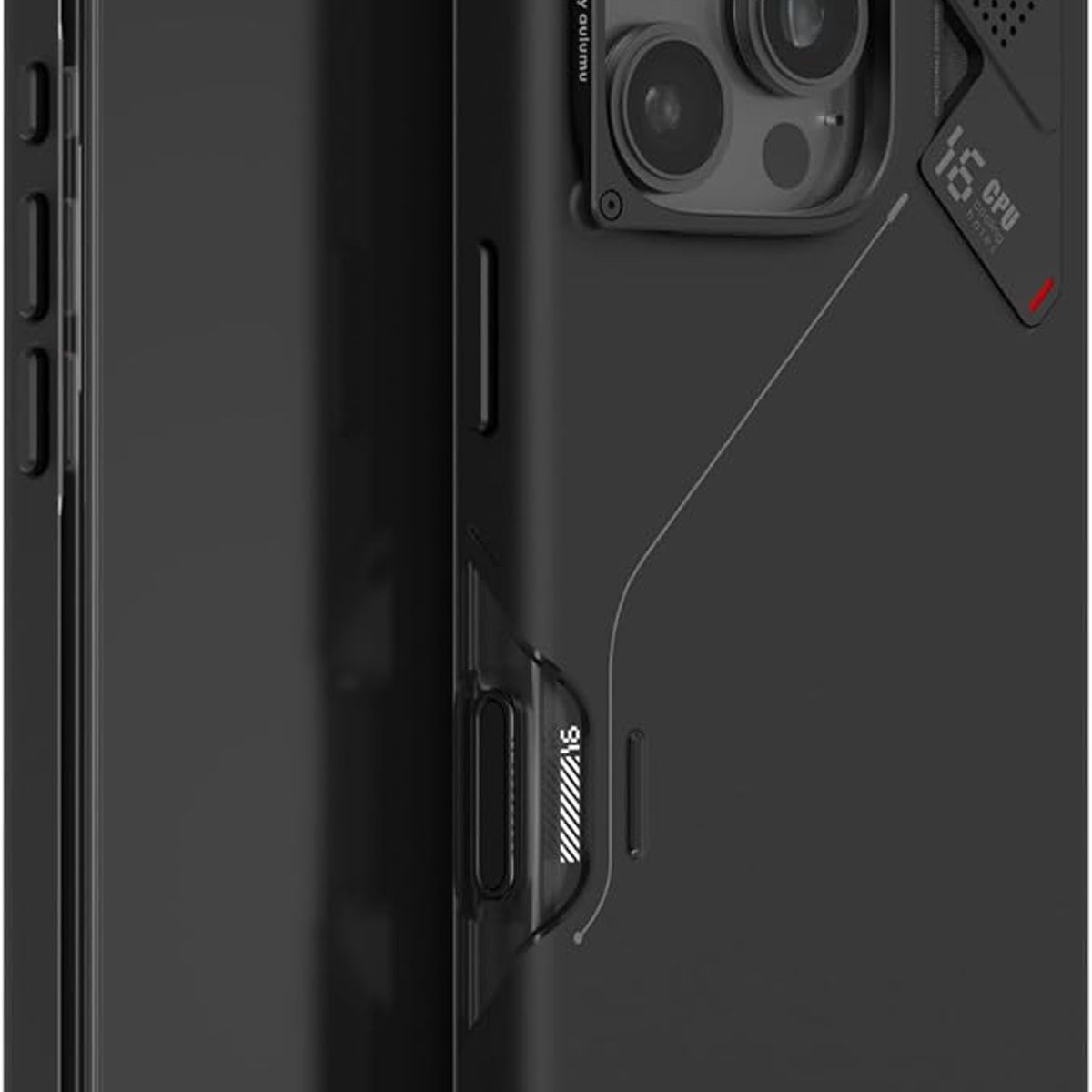 AULUMU - Case Aulumu iPhone 16 Pro Antishock Enfriamiento Real Magsafe Negro