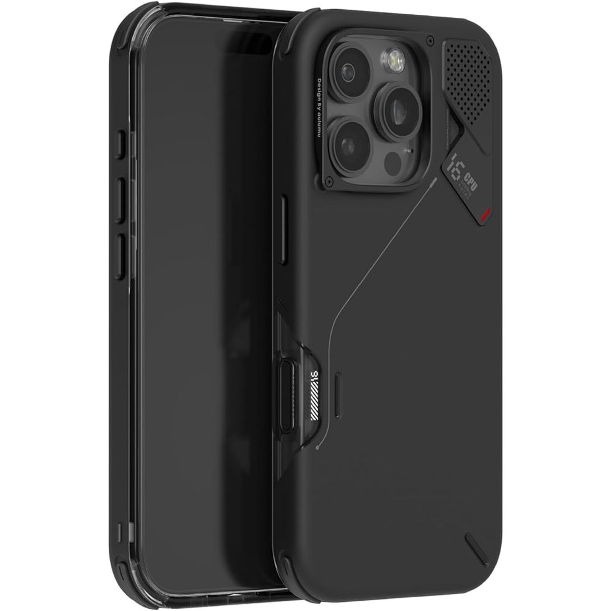 AULUMU - Case Aulumu iPhone 16 Pro Antishock Enfriamiento Real Magsafe Negro