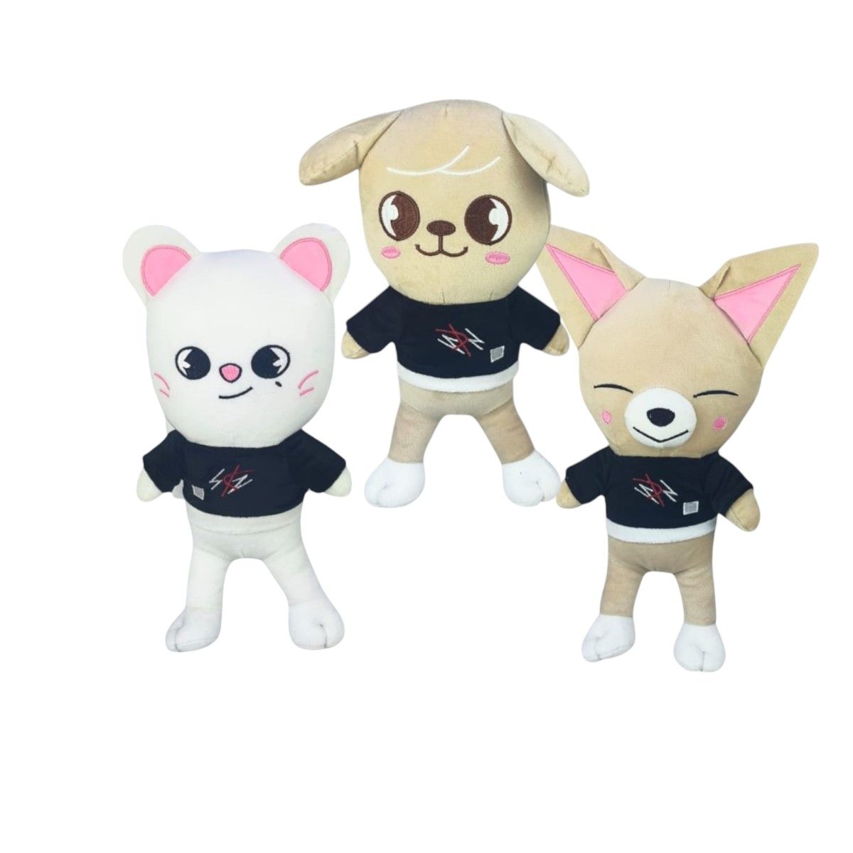 GENERICO - Pack 3 peluches Stray Kids Jiniret PuppyM FoxI.Ny