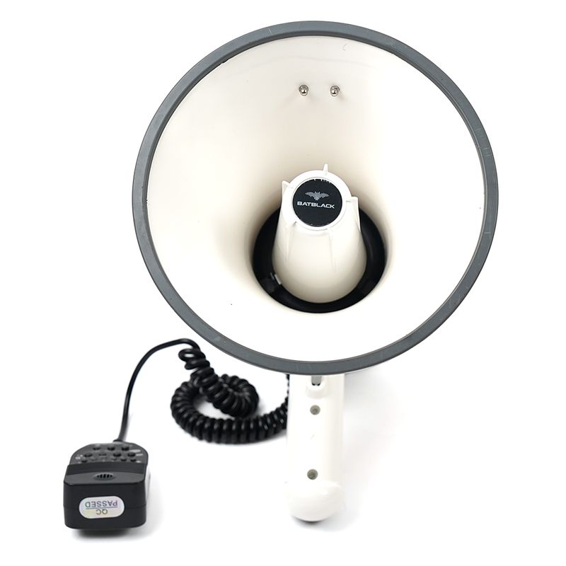 BATBLACK - Megafono recargable 250w con Grabadora-BT-MF250 - Batblack