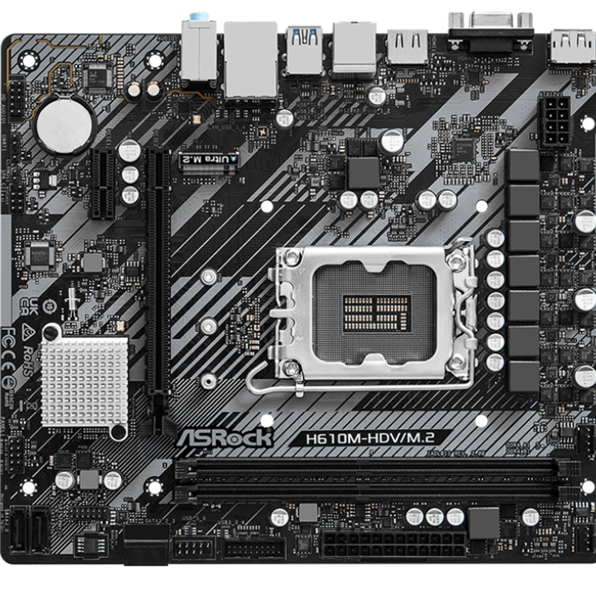 ASROCK - PLACA MADRE ASROCK H610M-HDVM2 R20