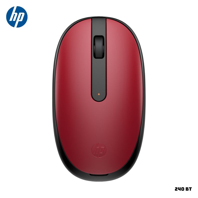 HP - MOUSE INALAMBRICO HP 240 DISEÑO AMBIDIESTRO 1600 DPI - ROJO