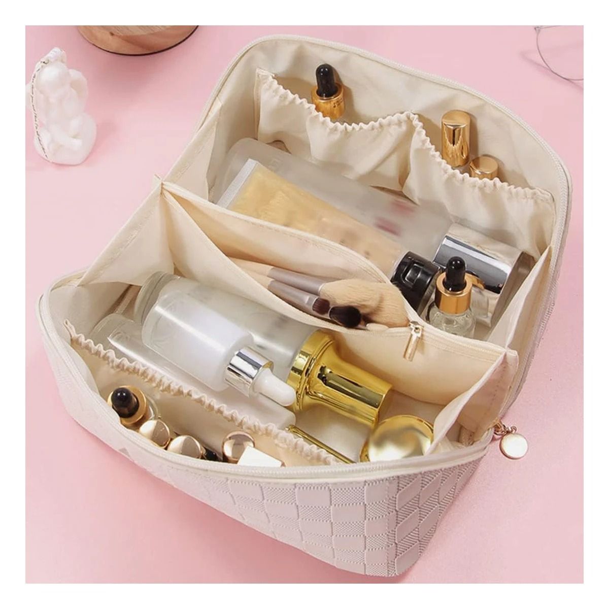 GENERICO - Pack2 Neceser de Perfume en Color Rosado Y+Ligas de Regalo