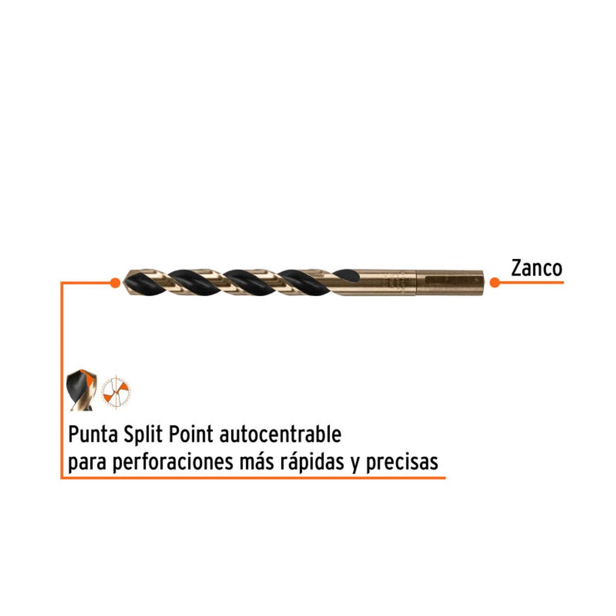 TRUPER - Broca HSS 10 mm Trugold para metal Truper Expert - 14321
