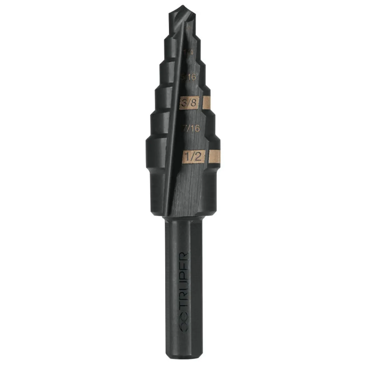 TRUPER - Broca escalonada óxido negro 6 escalones 316 a 12Truper - 12120