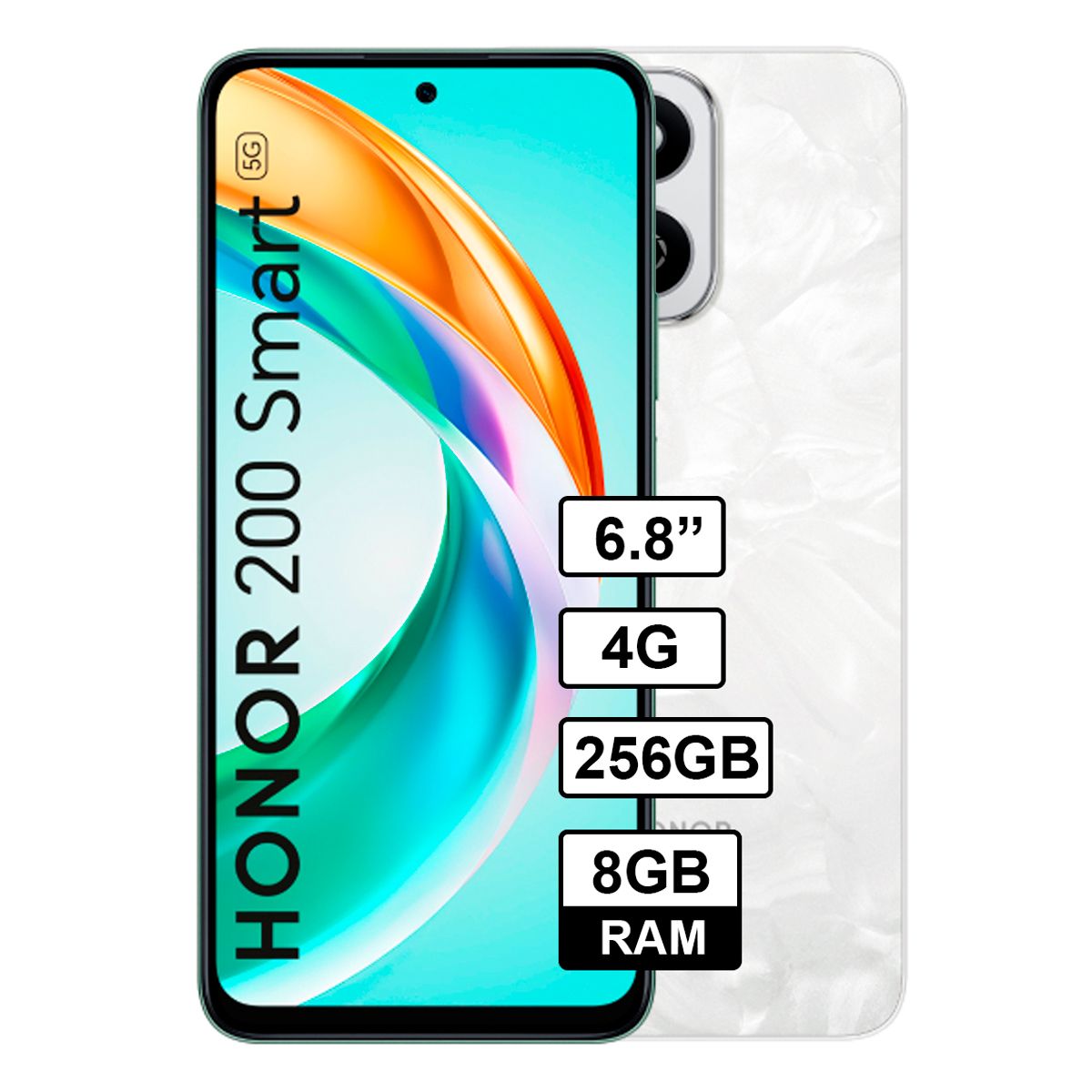 HONOR - Celular Honor 200 smart 8GB - 256GB Color Blanco