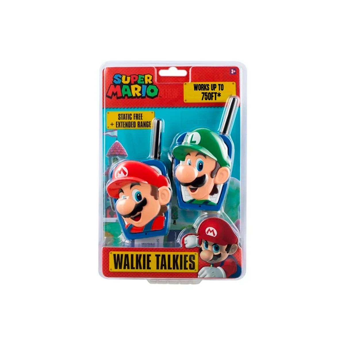 NINTENDO - Mario Bross Walkie Talkies para Niños Pack Doble