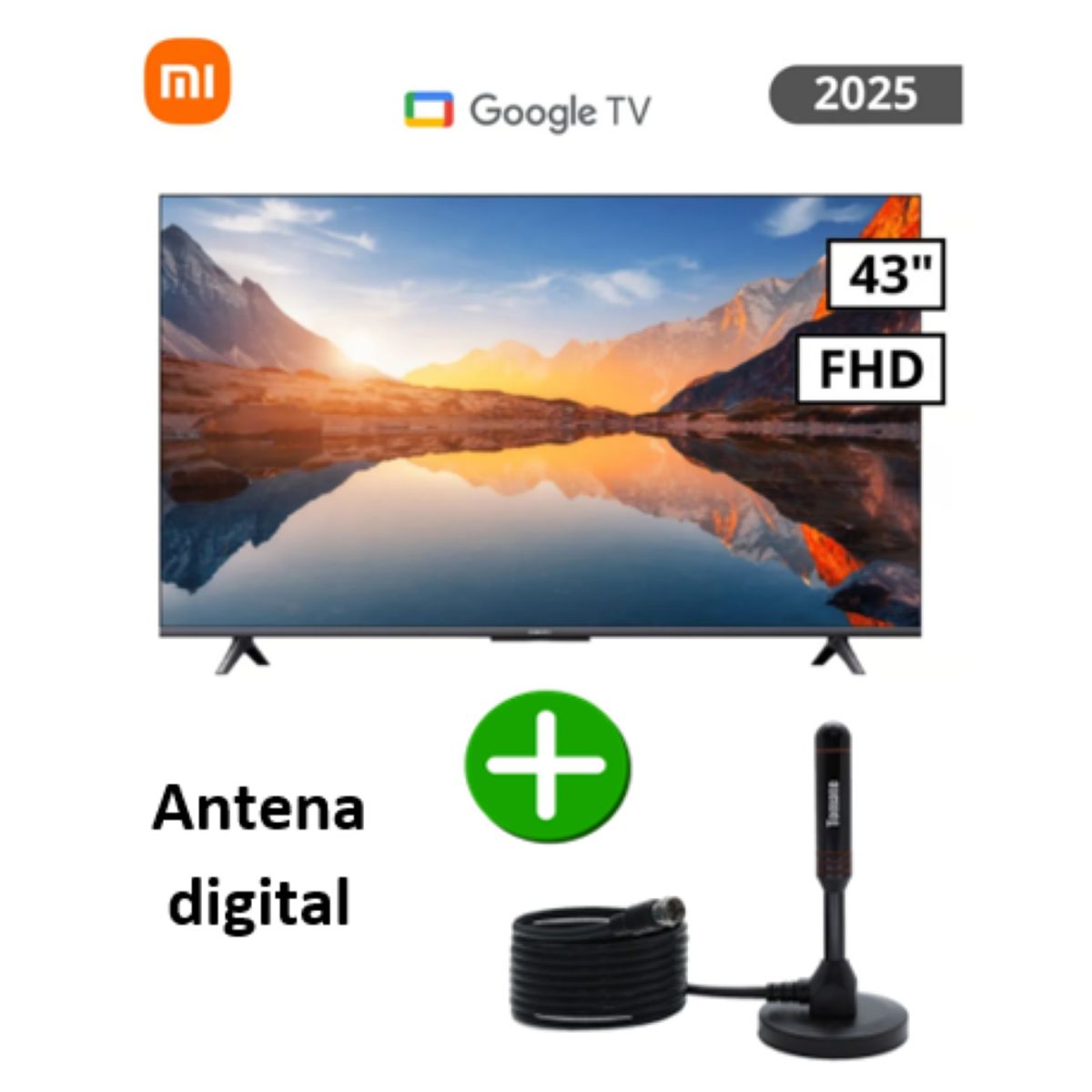 XIAOMI - Televisor XIAOMI TV A 43" FHD 2025 + Antena digital