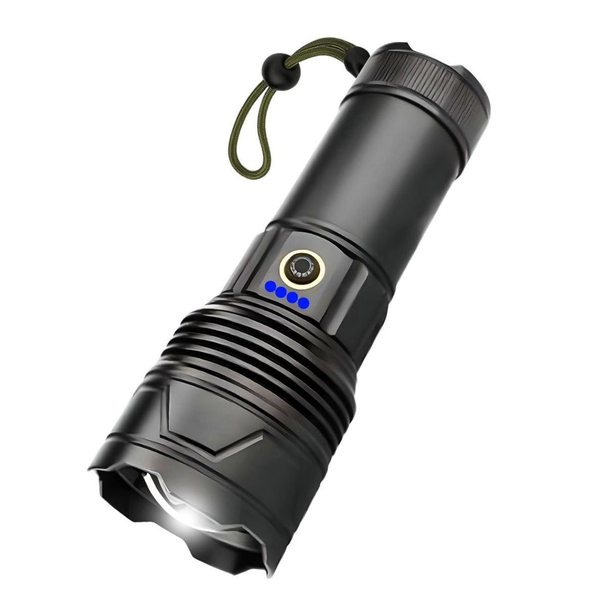 LIDIMI - Linterna LED Recargable 3000m Lidimi 30W con Zoom Power Bank y 5 Modos