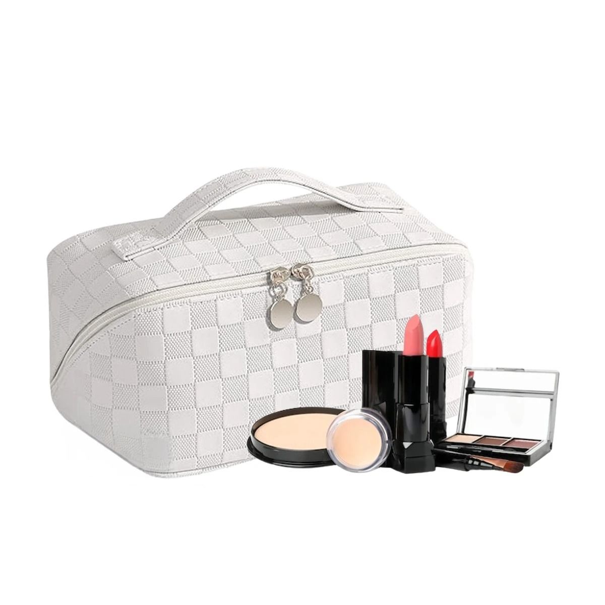 RYBIU IMPORT - Estuche Idoneo para Maquillaje en Blanco Y+Post-it Adhesivos