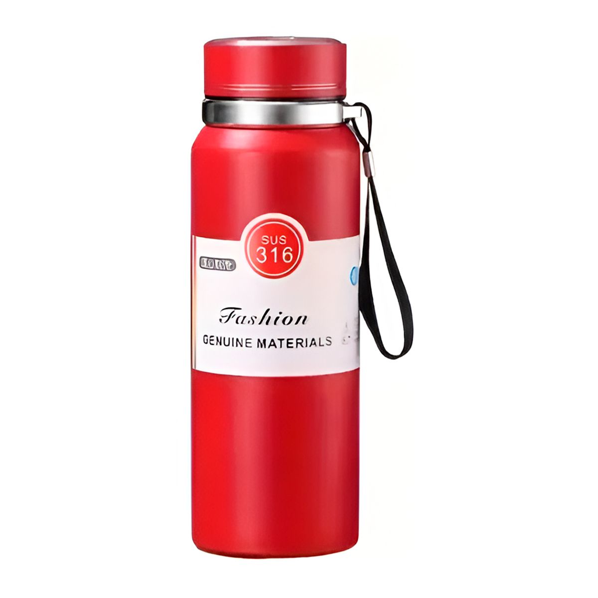 GENERICO - Termo de Acero Inoxidable Rojo